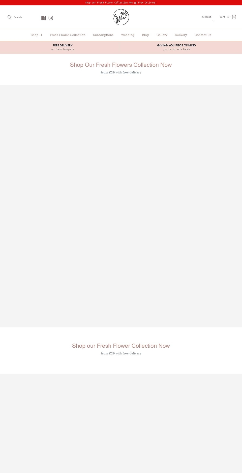 antherflowers.com shopify website screenshot