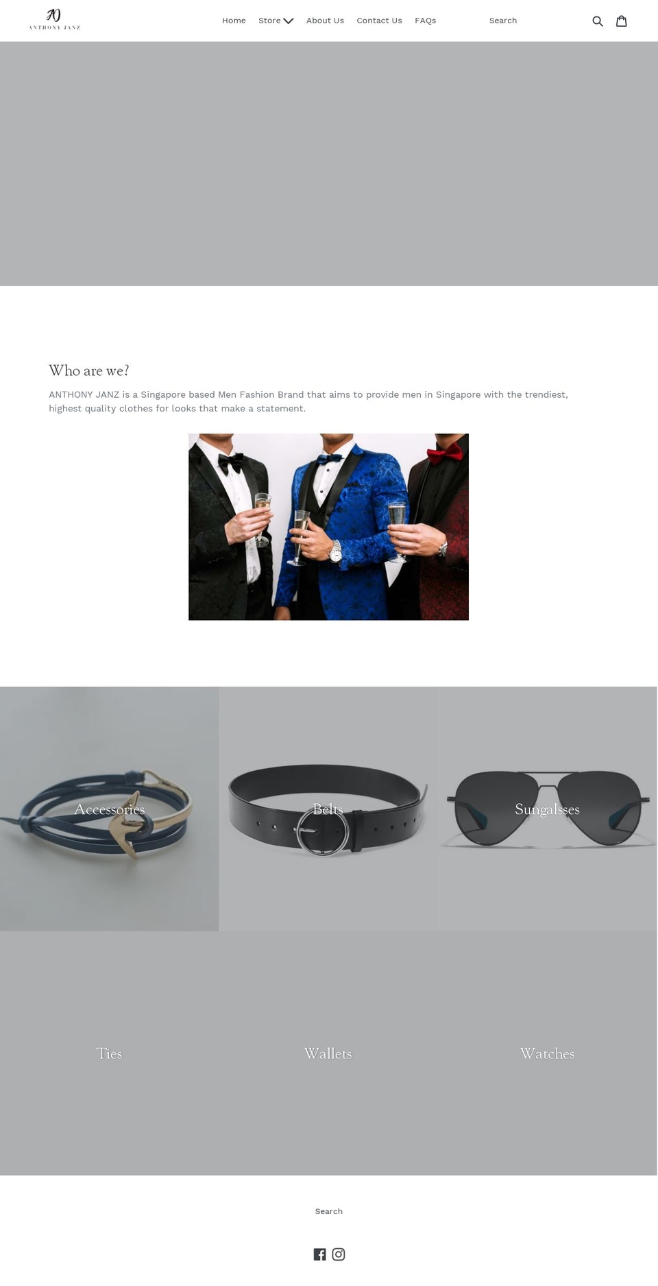 anthonyjanz.com — Shopify storefront screenshot