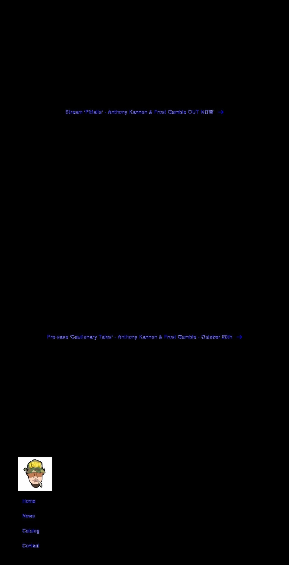 anthonykannon.com shopify website screenshot