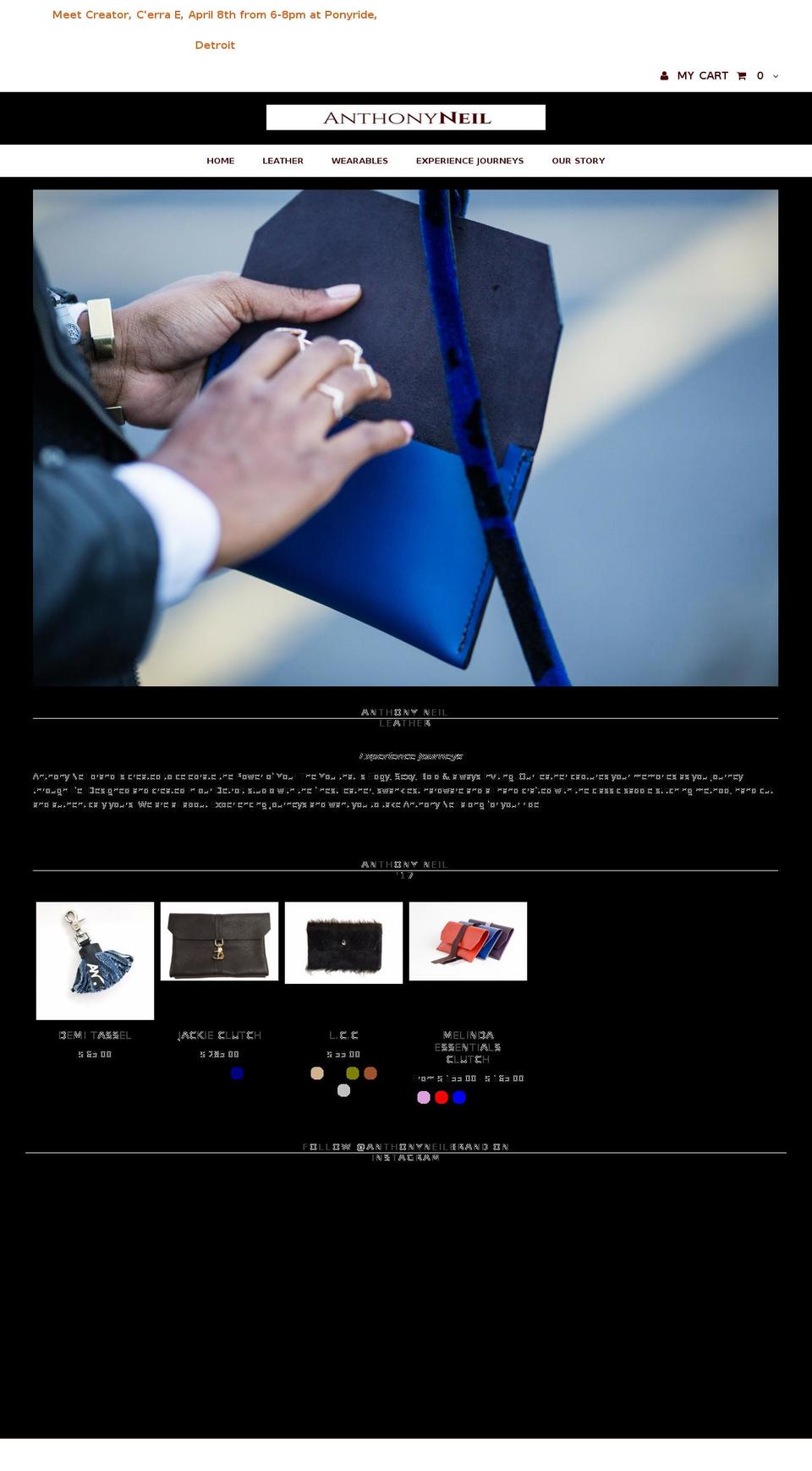 anthonyneil.com shopify website screenshot