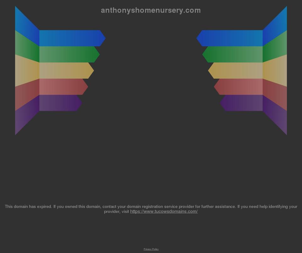 anthonyshomenursery.com shopify website screenshot