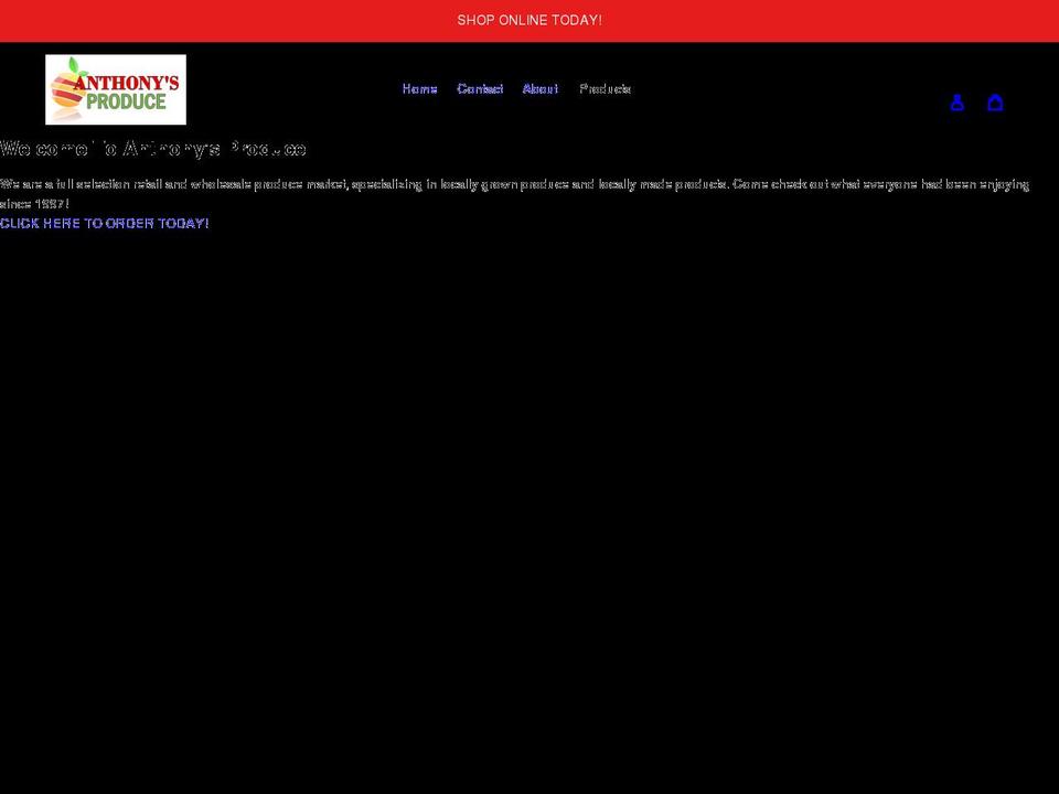 anthonysproduce.com shopify website screenshot
