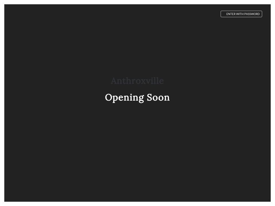 anthroxville.com — Shopify storefront screenshot