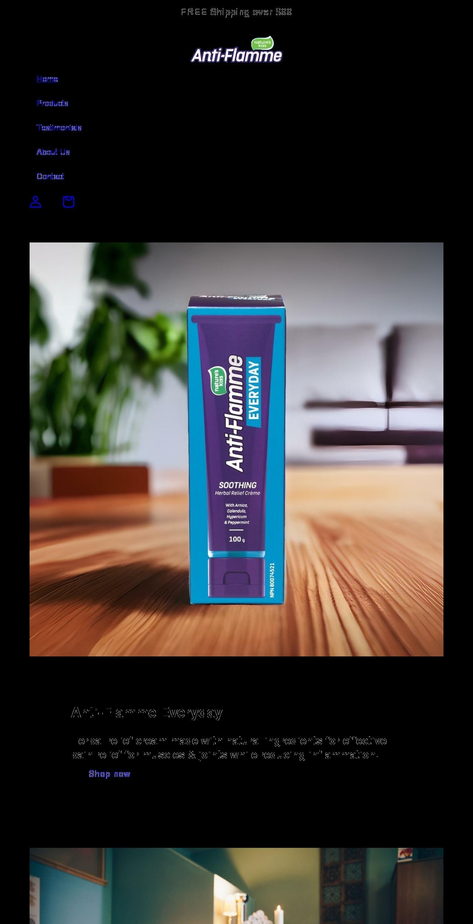 anti-flamme.ca shopify website screenshot