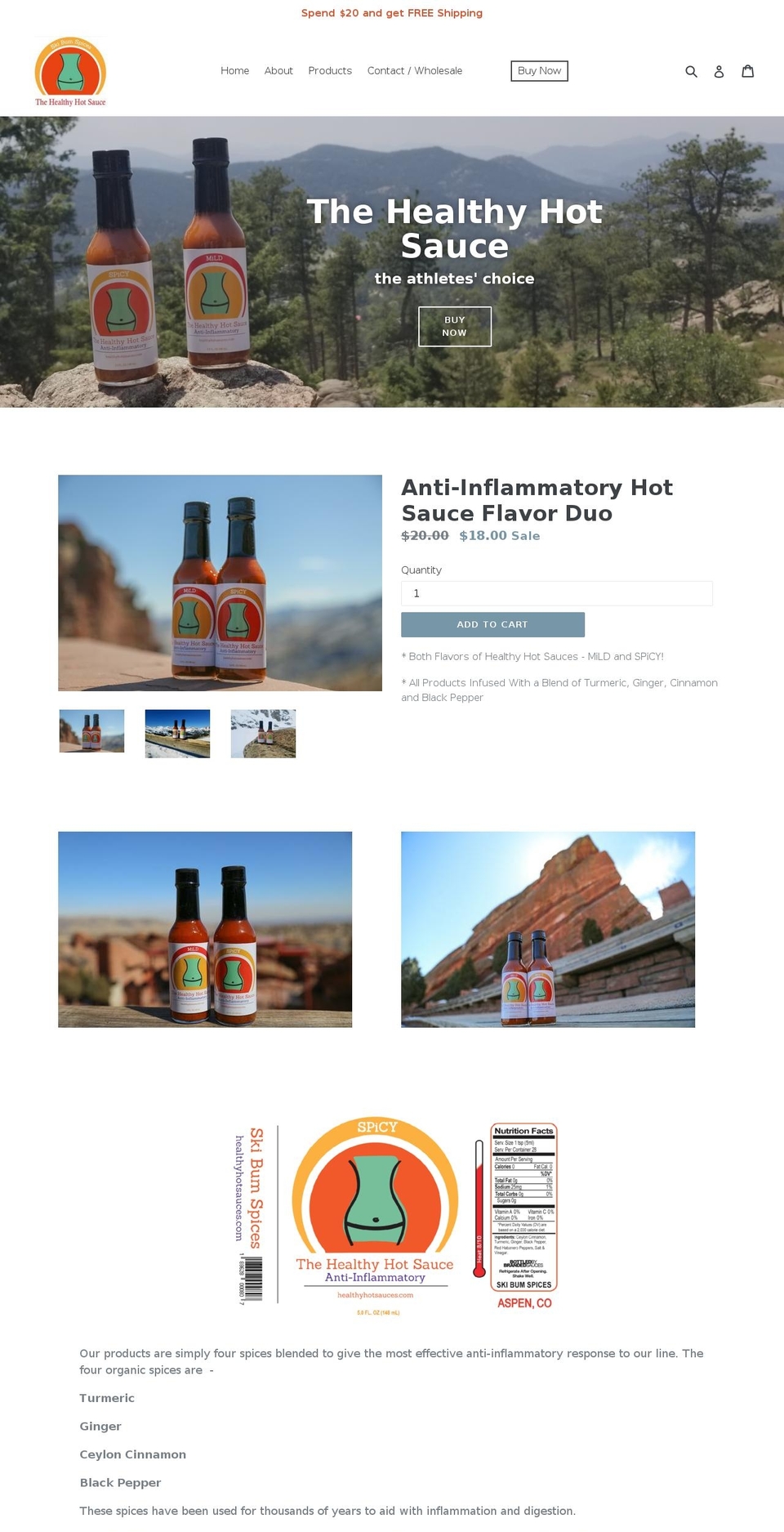 anti-inflammatoryherbs.com — Shopify storefront screenshot