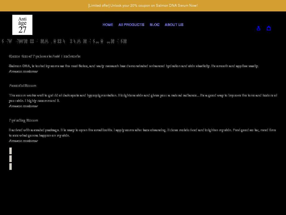 antiage27us.com shopify website screenshot