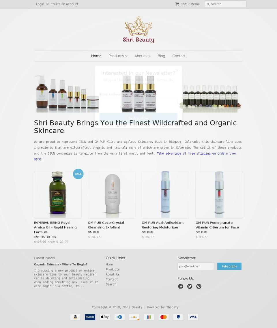 antiagingfacialcare.com — Shopify storefront screenshot