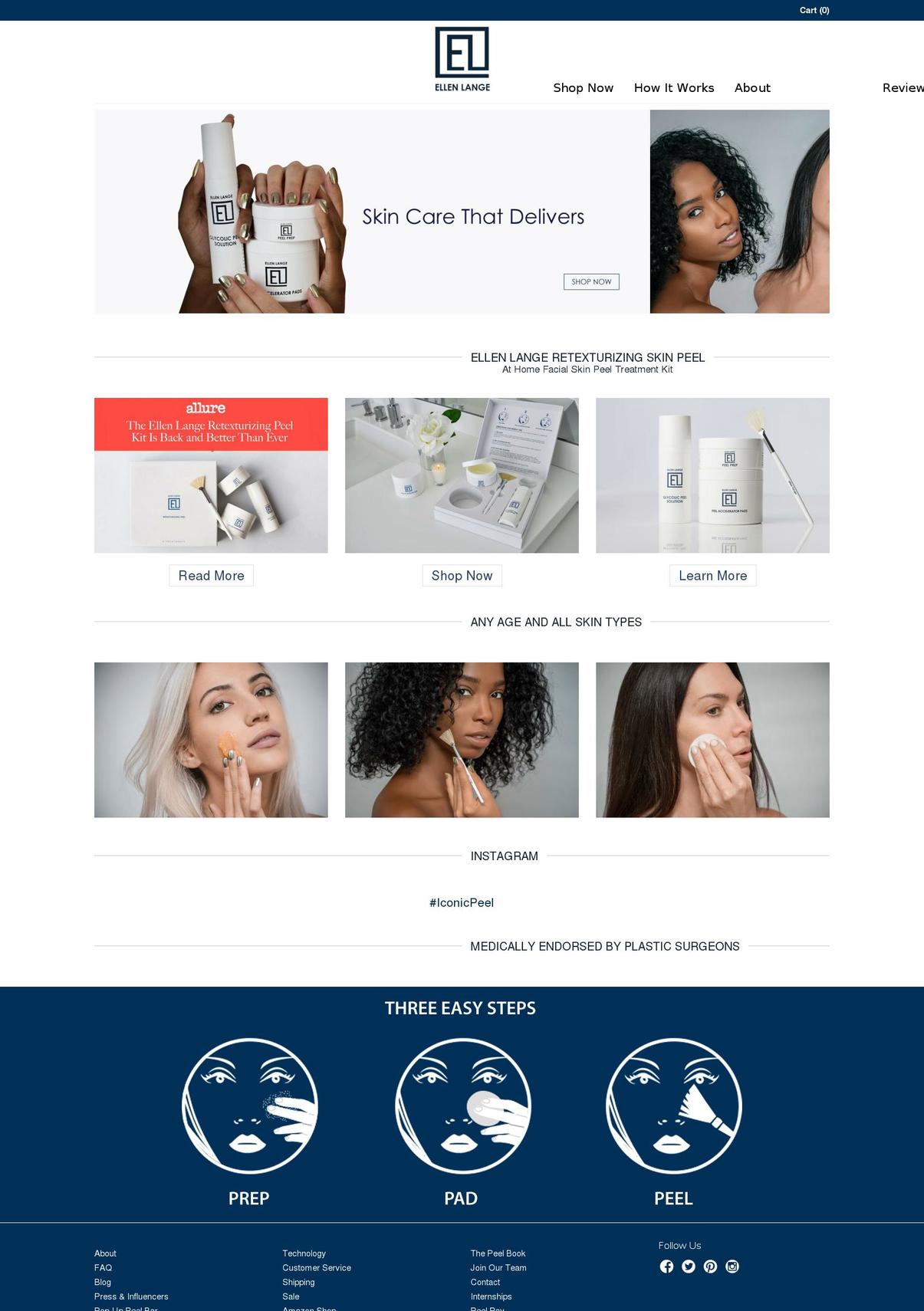 Ellen Lange - popup Shopify theme site example antiagingskinpeel.com