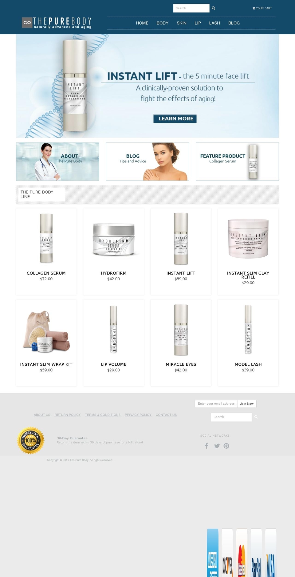 antiagingstore.com shopify website screenshot