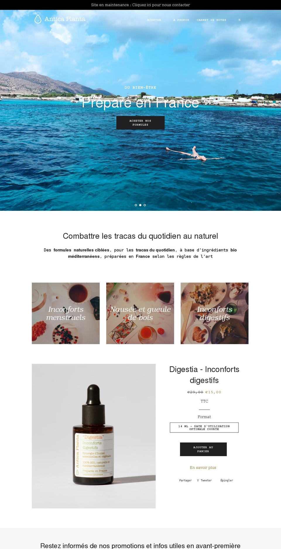 anticaplanta.com shopify website screenshot
