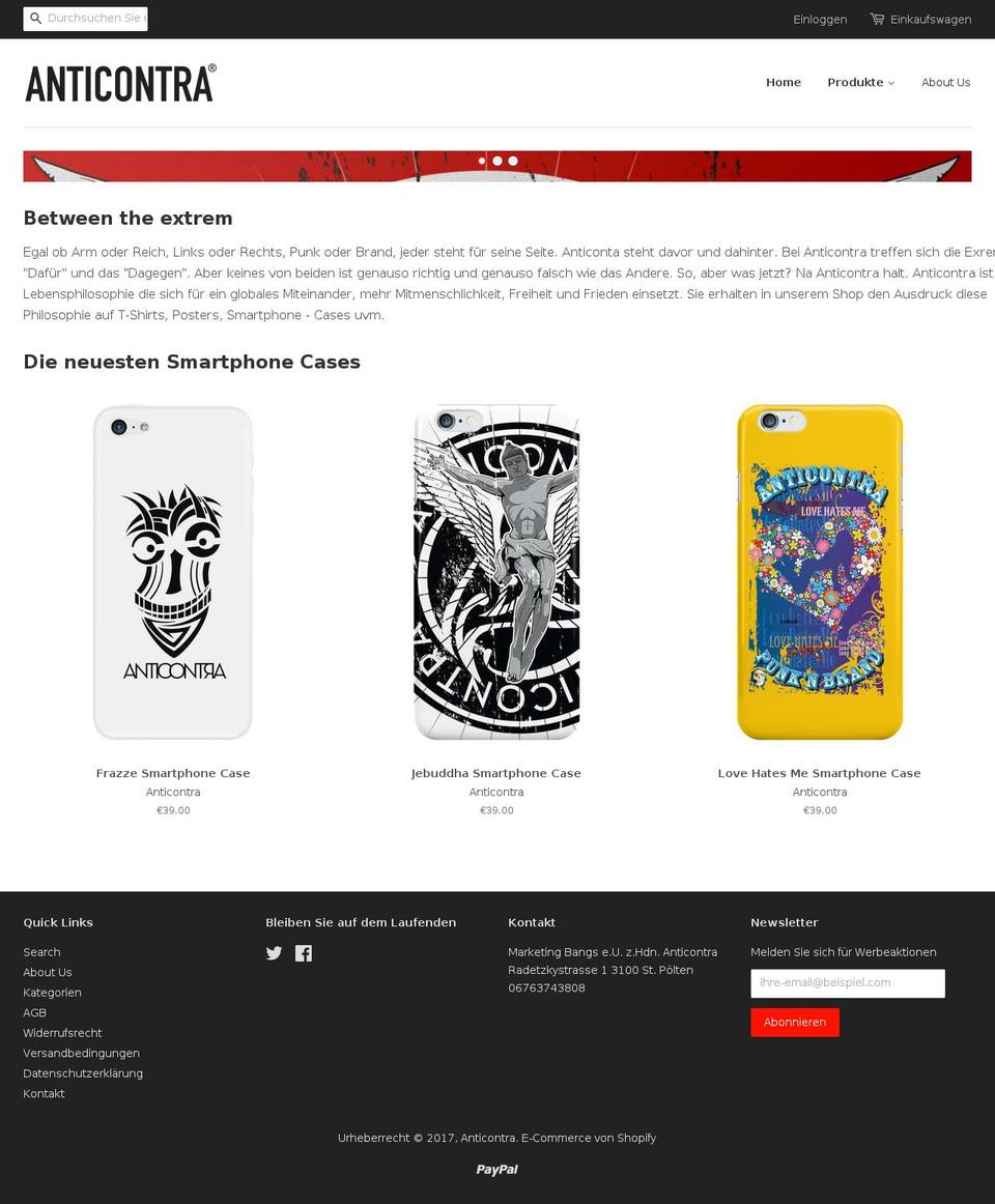 anticontra.net shopify website screenshot
