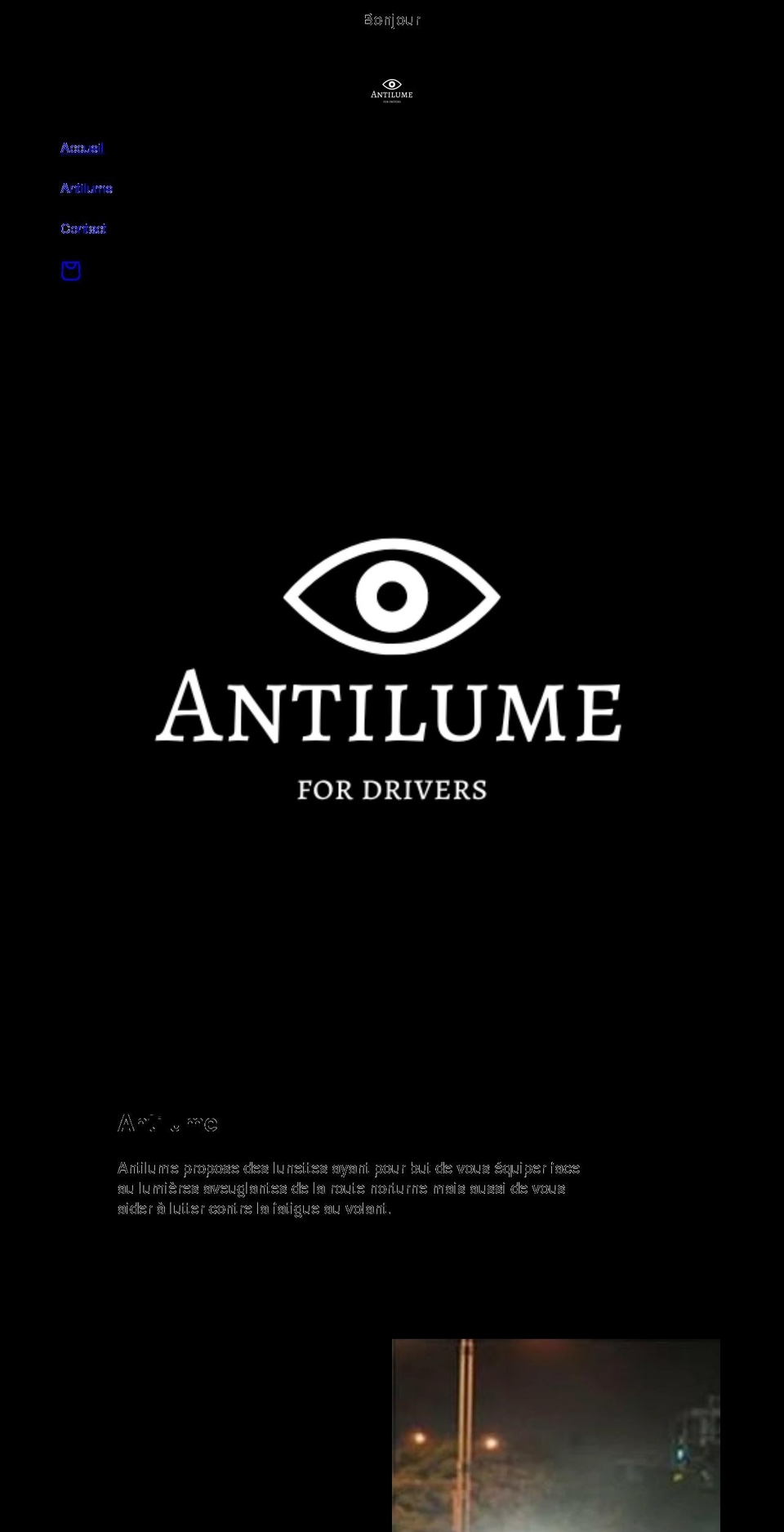 antilume.com shopify website screenshot