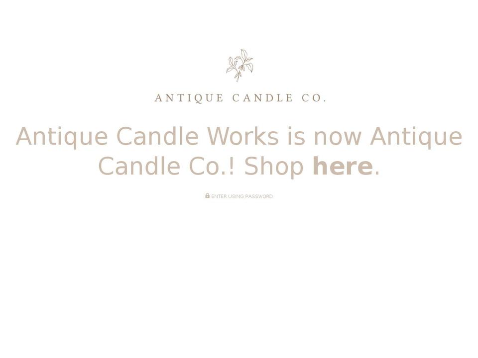 antique-candle-works-retail.myshopify.com shopify website screenshot