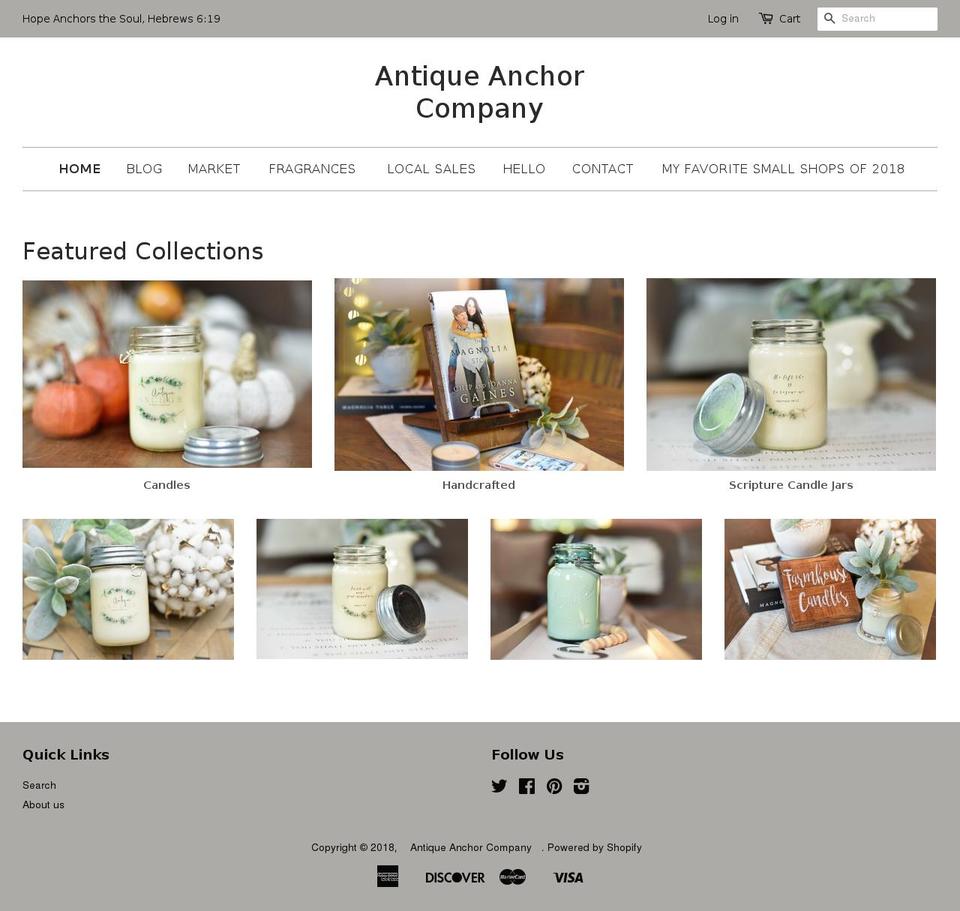 antiqueanchor.com — Shopify storefront screenshot