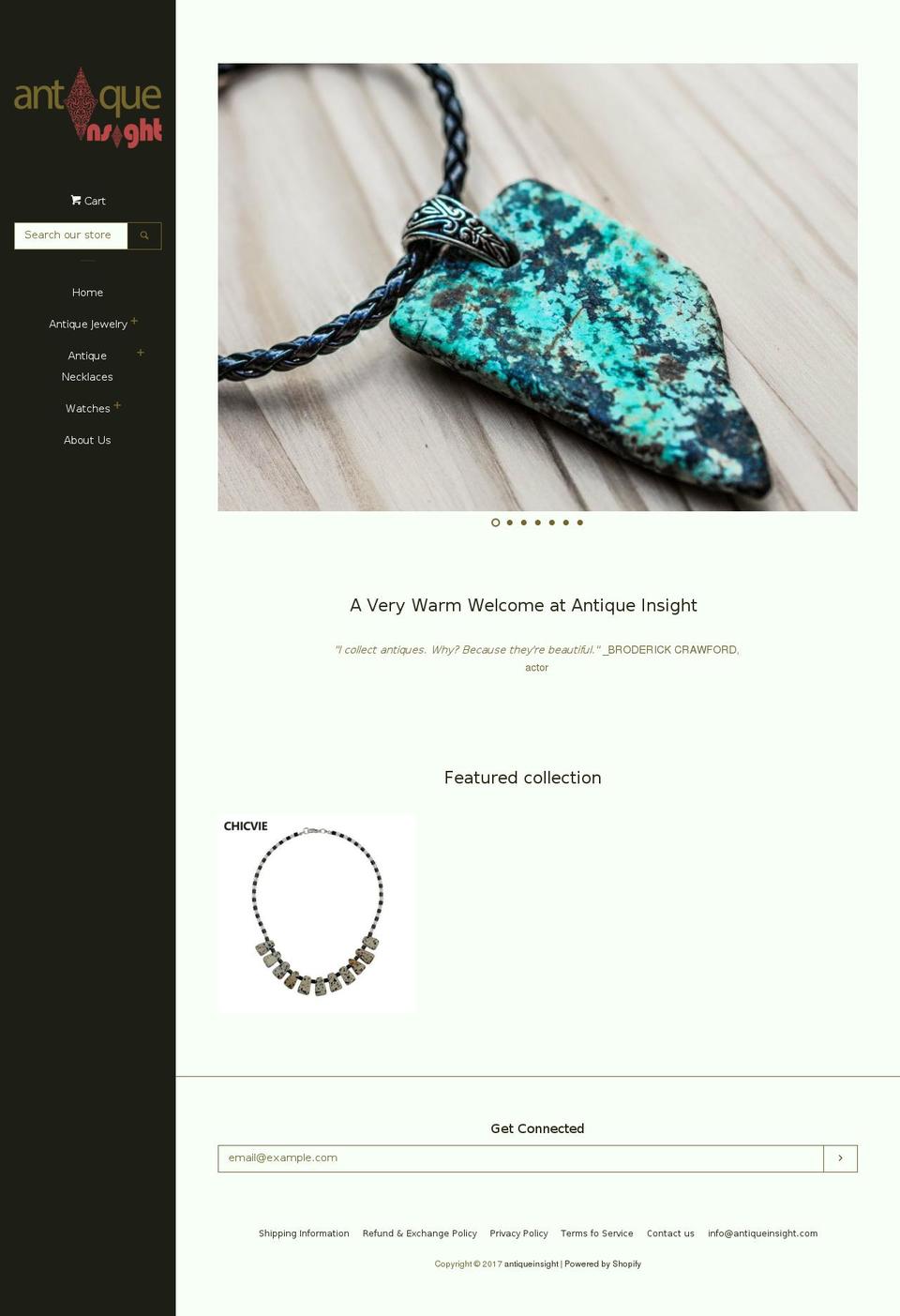 antiqueinsight.com shopify website screenshot