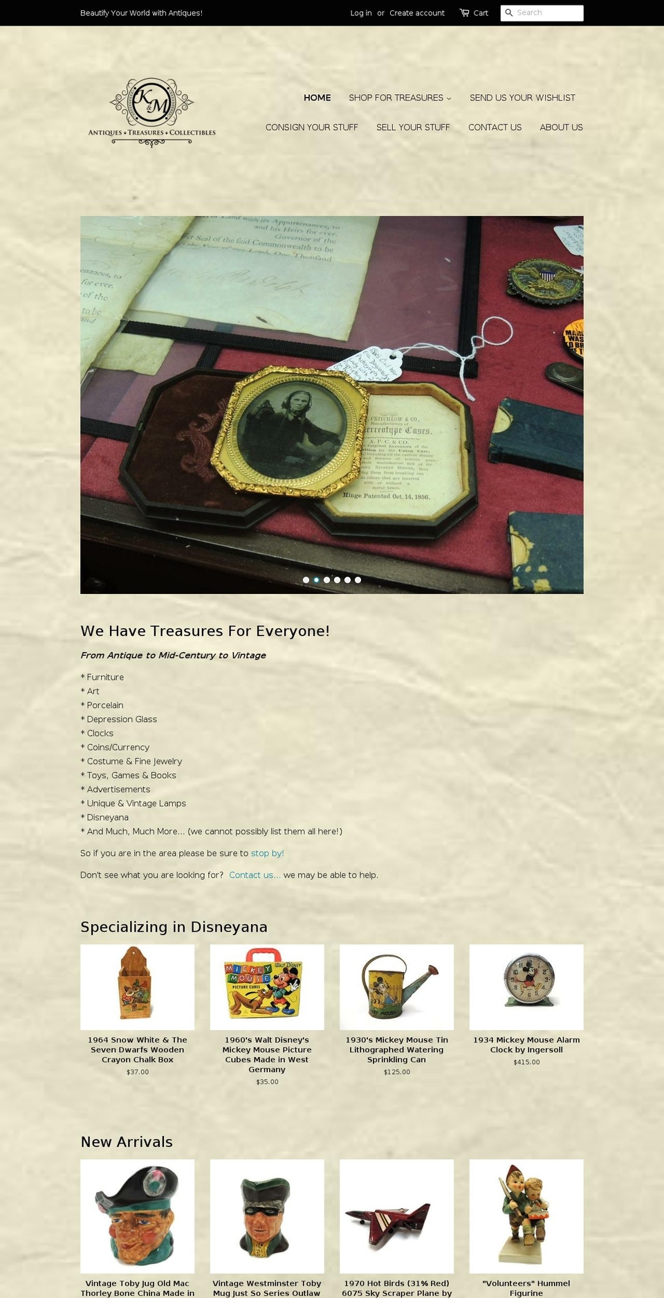 antiqueszephyrhills.com — Shopify storefront screenshot