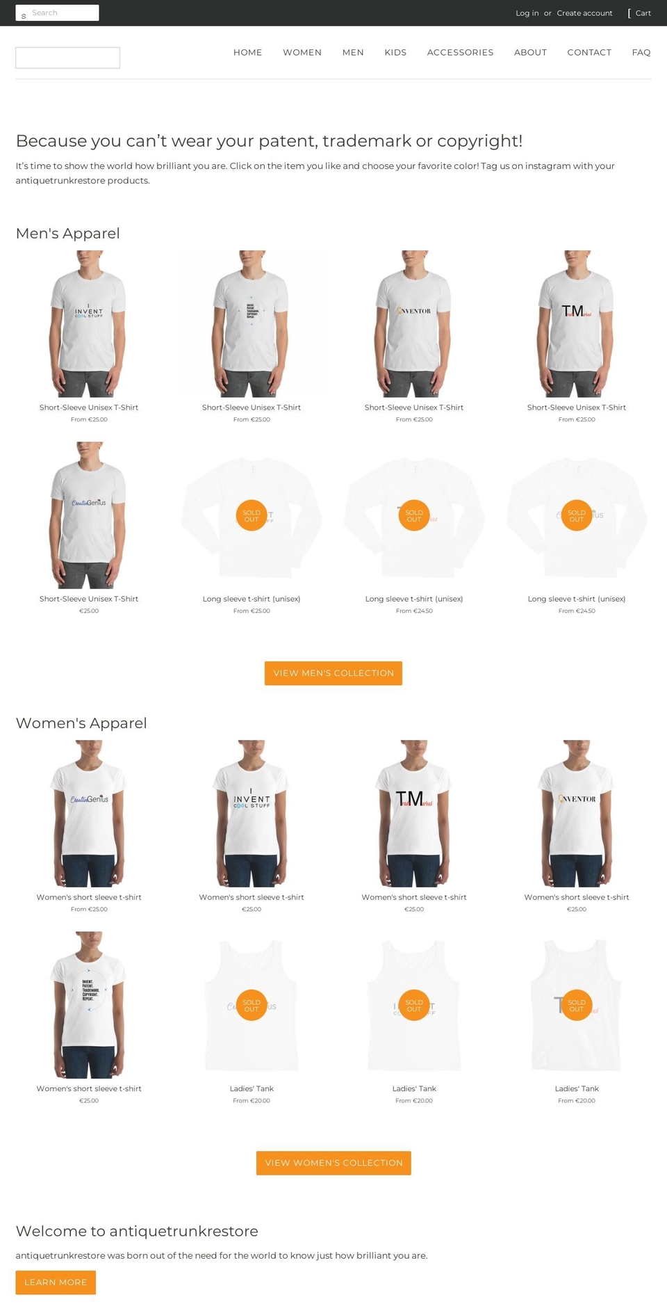 antiquetrunkrestore.com shopify website screenshot