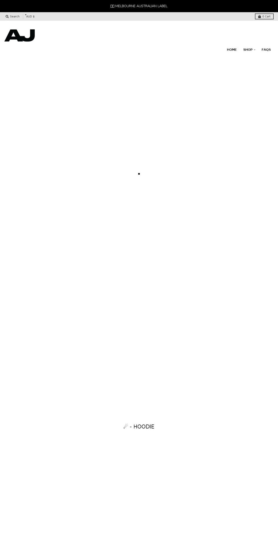 antoinejames.com shopify website screenshot