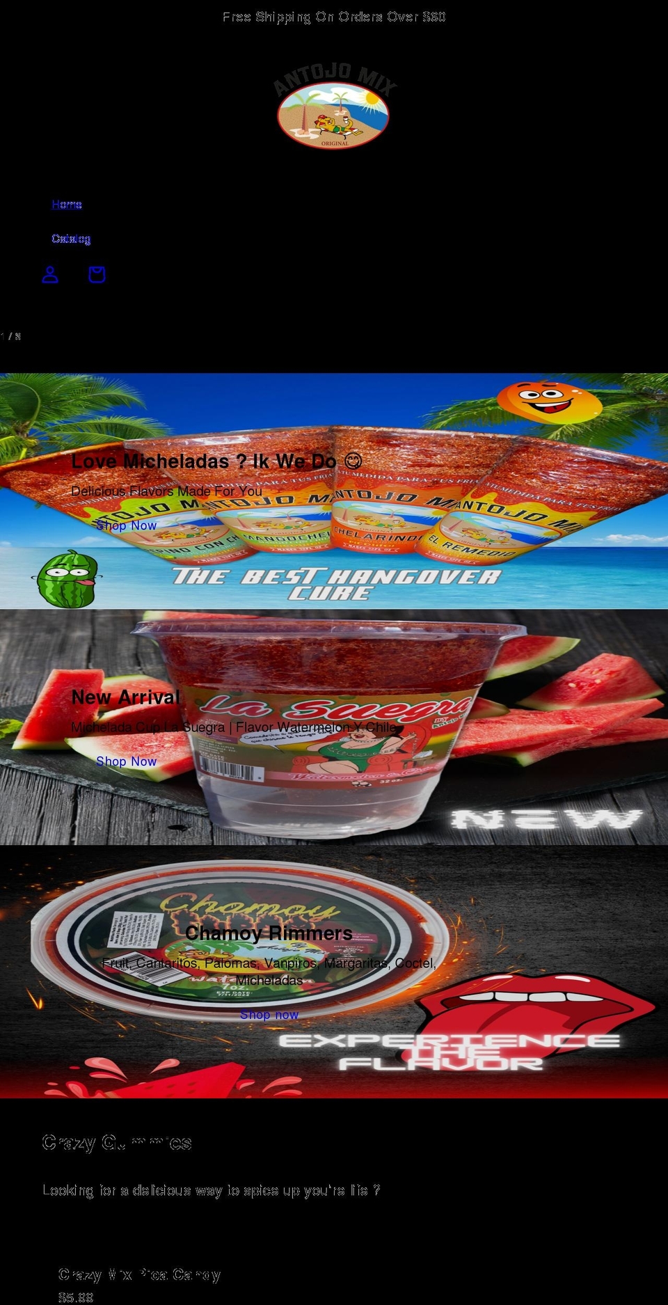antojomix.com shopify website screenshot