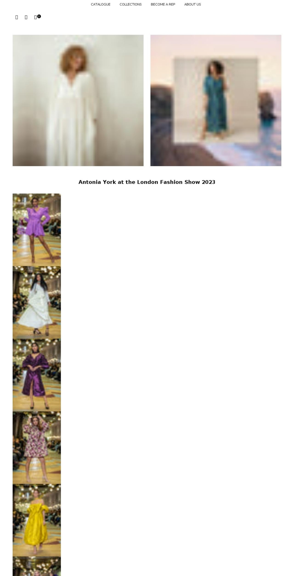 antoniayork.com shopify website screenshot