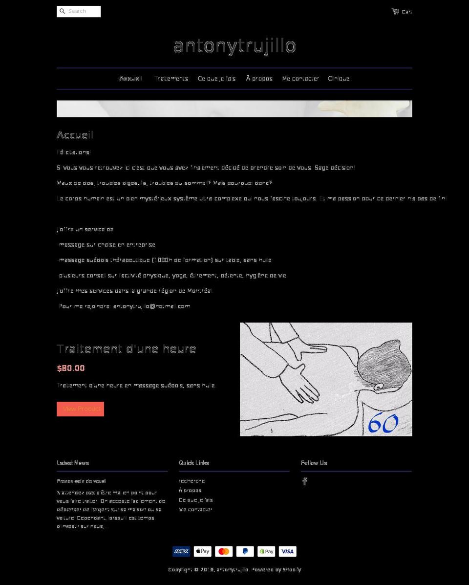 antonytrujillo.com — Shopify storefront screenshot