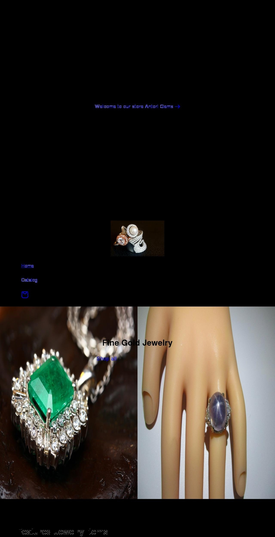 antorigems.com shopify website screenshot