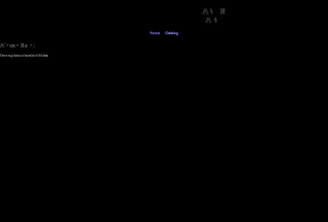 antsafricanart.com shopify website screenshot