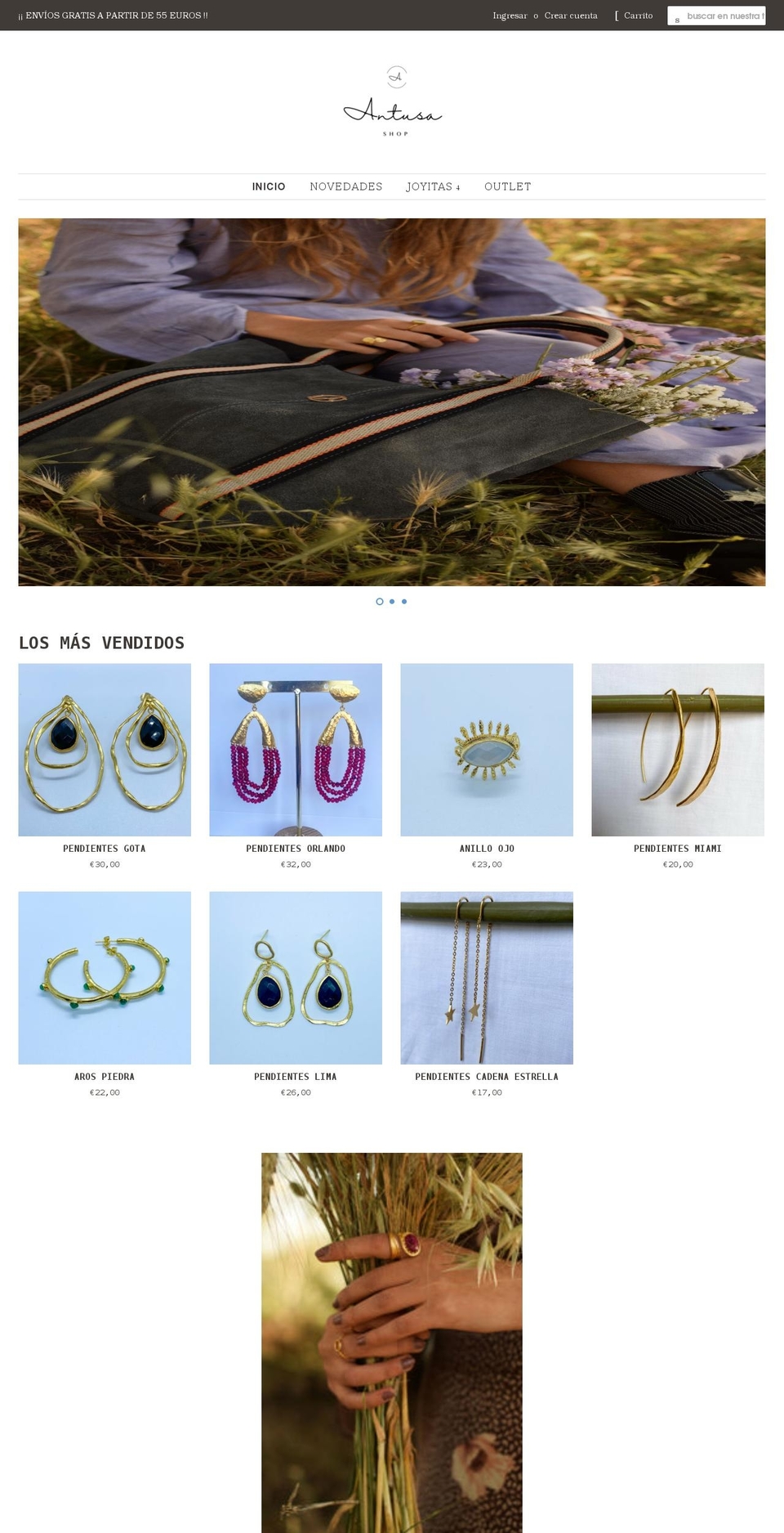 antusashop.com shopify website screenshot