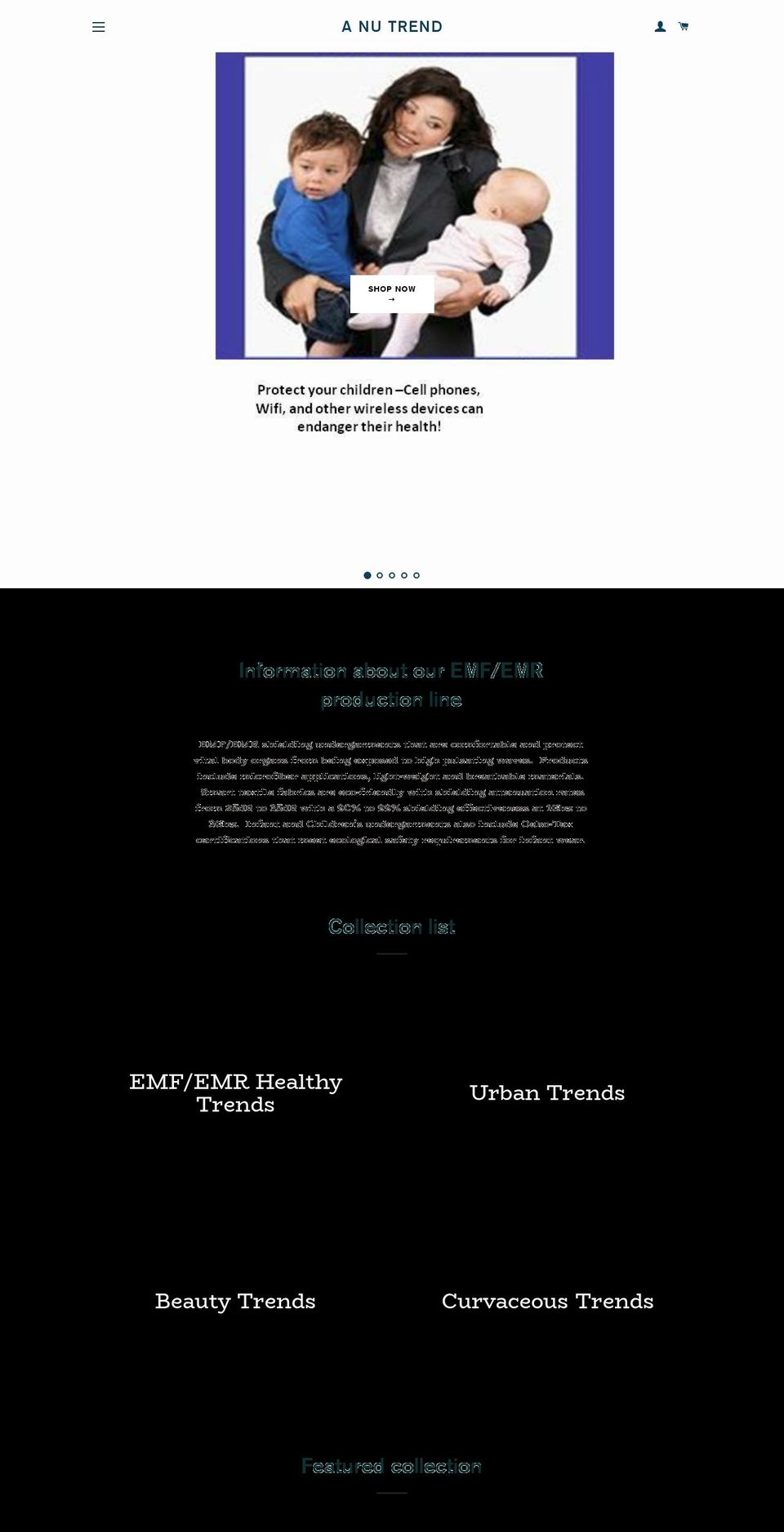 anutrend.com — Shopify storefront screenshot