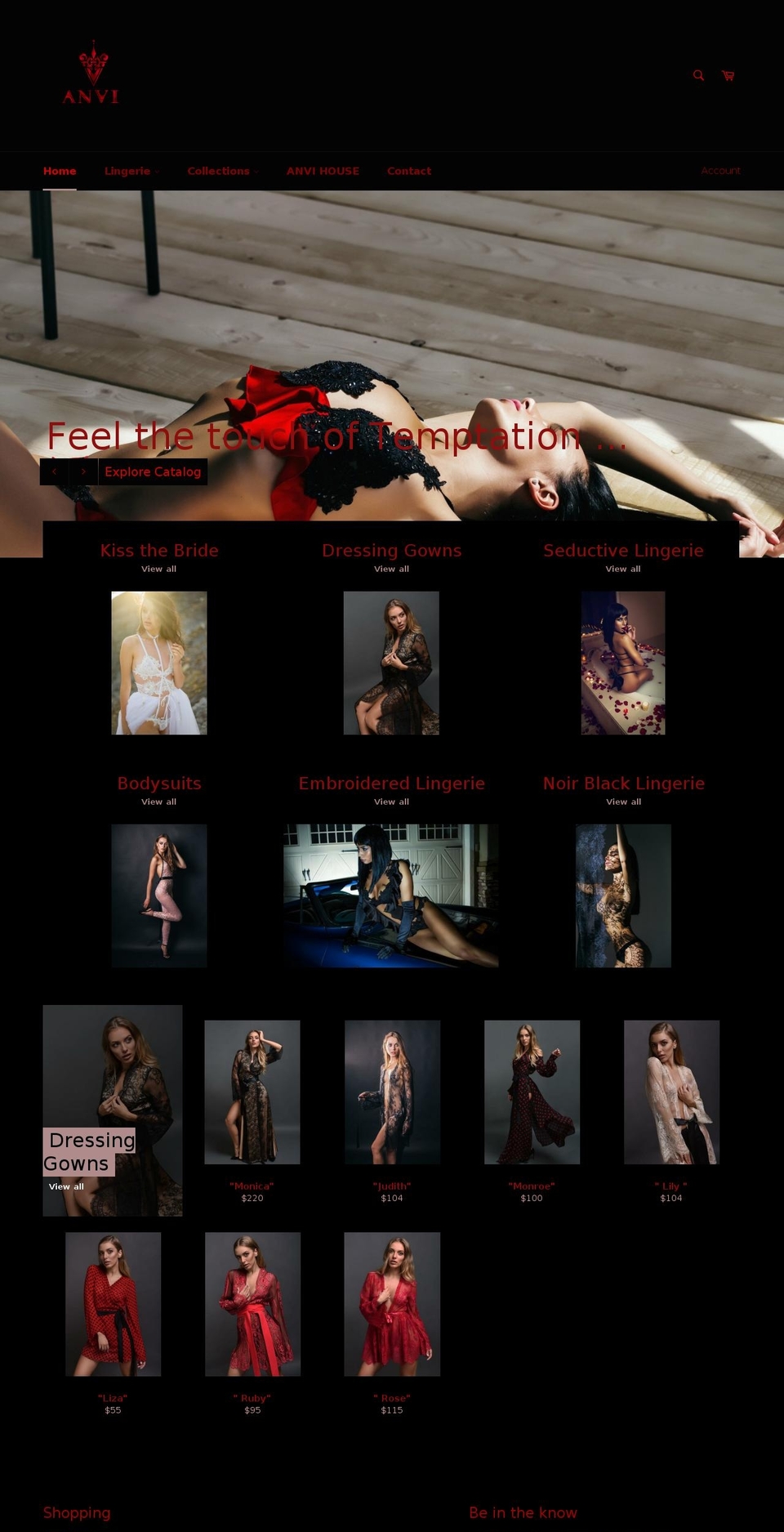 anvifashion.com shopify website screenshot