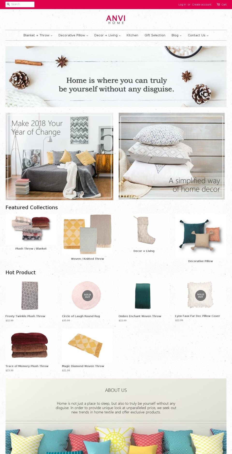 anvihome.com shopify website screenshot