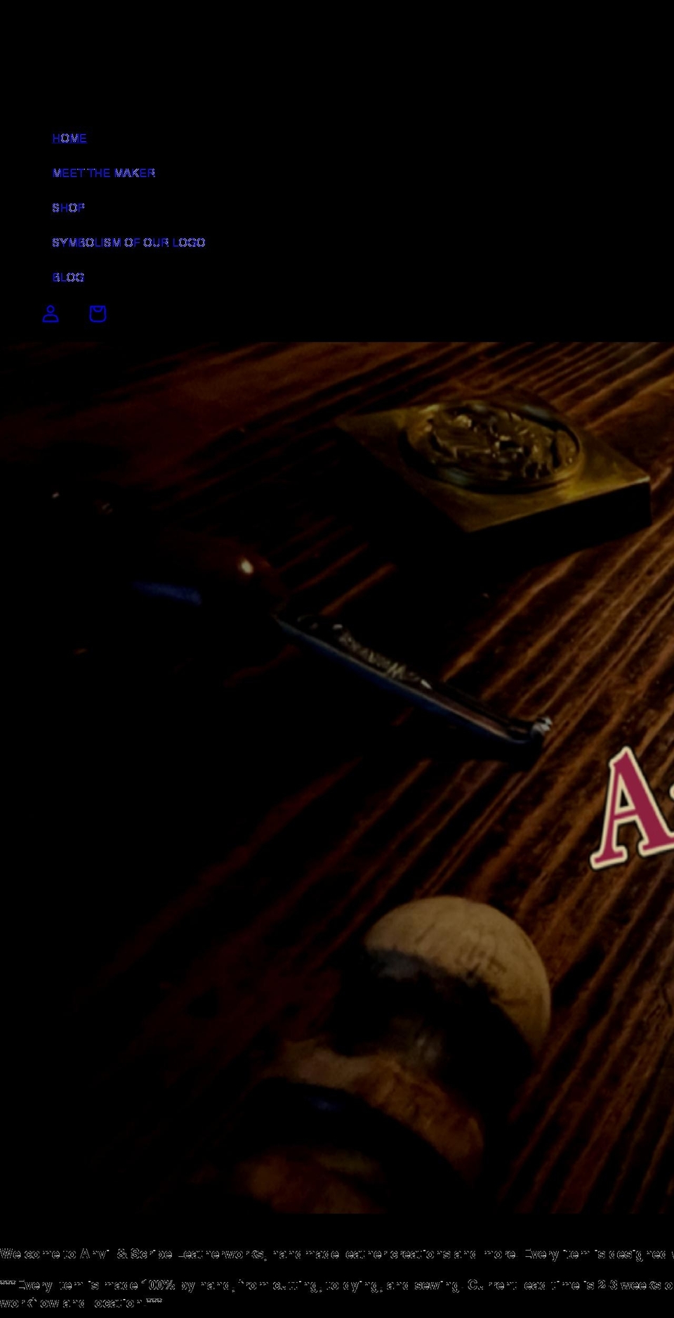 anvilandscribe.com shopify website screenshot