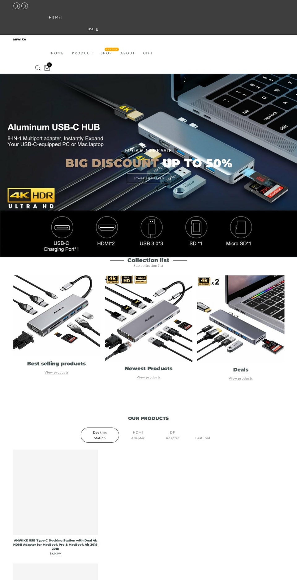 gecko---upload Shopify theme site example anwike.com