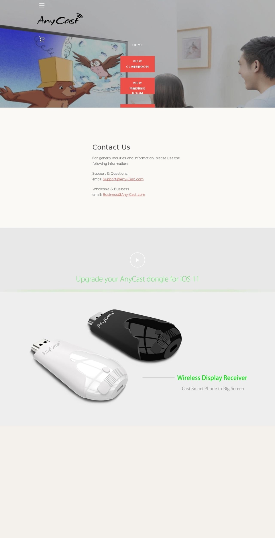 any-cast.com shopify website screenshot