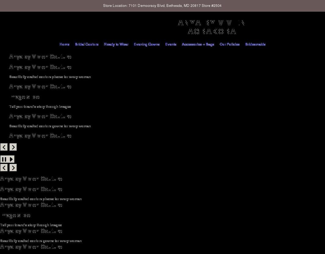 anyabyvivien.com shopify website screenshot