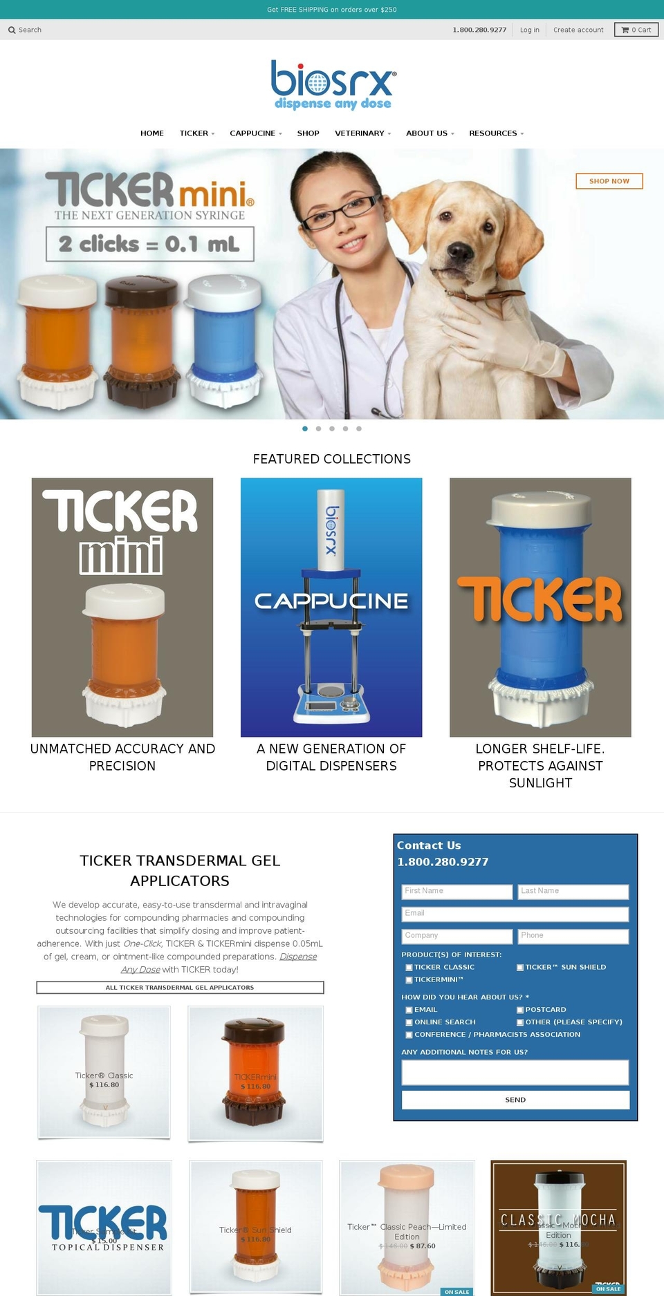 anydose.com shopify website screenshot