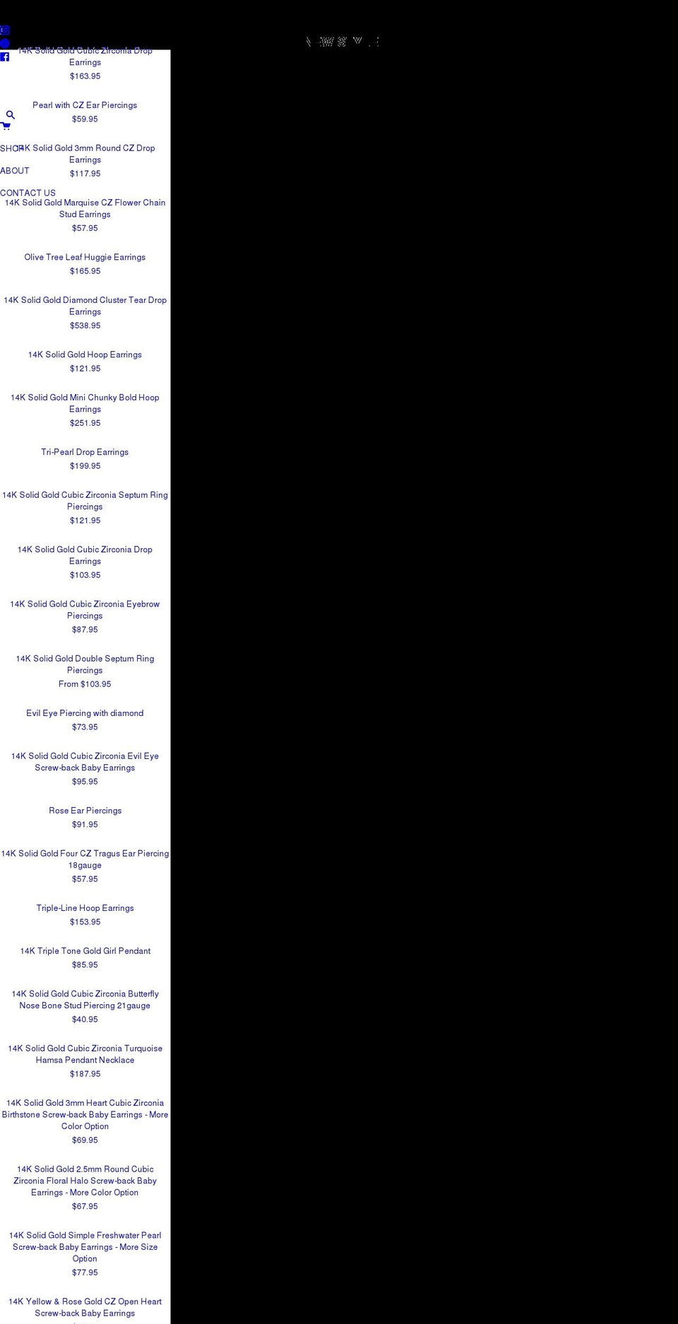 anygolds.com — Shopify storefront screenshot