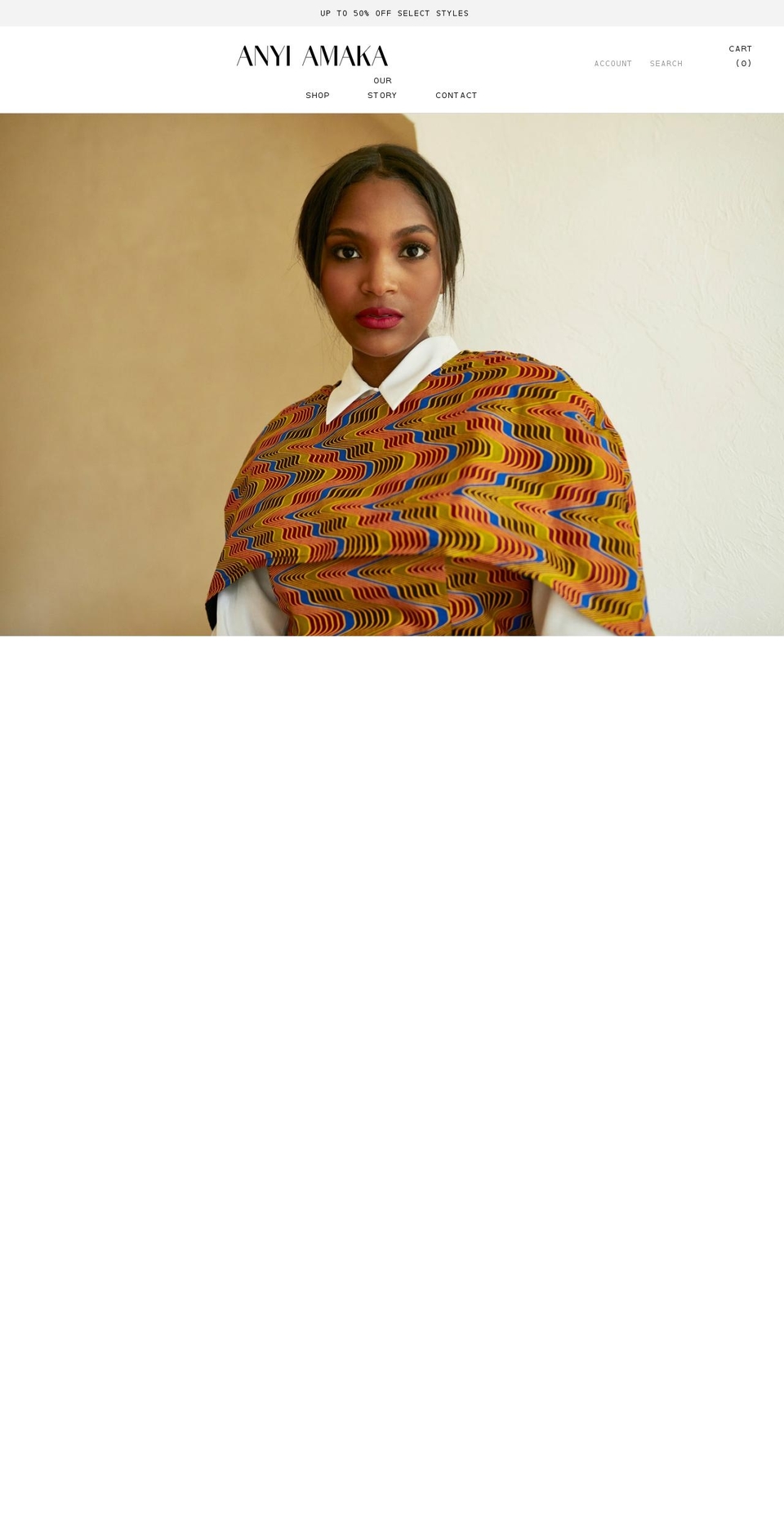 anyiamaka.com shopify website screenshot