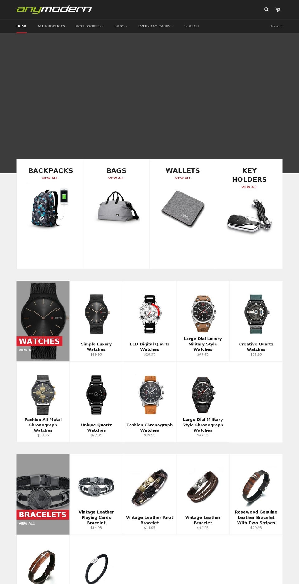 anymodern.com — Shopify storefront screenshot