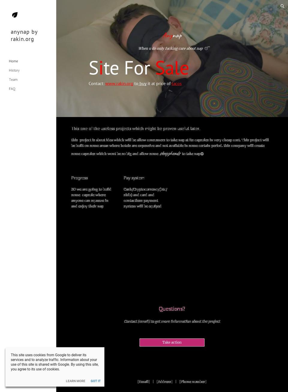 anynap.com — Shopify storefront screenshot