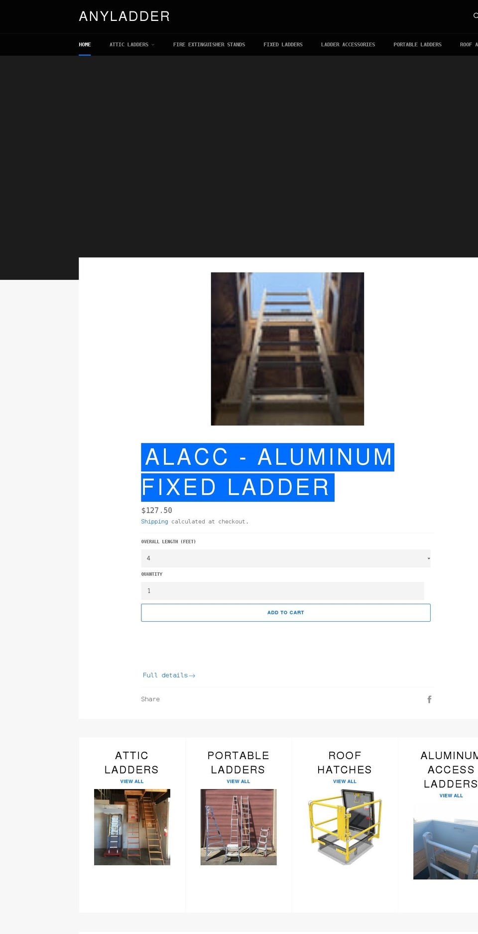 anyroofhatch.com shopify website screenshot