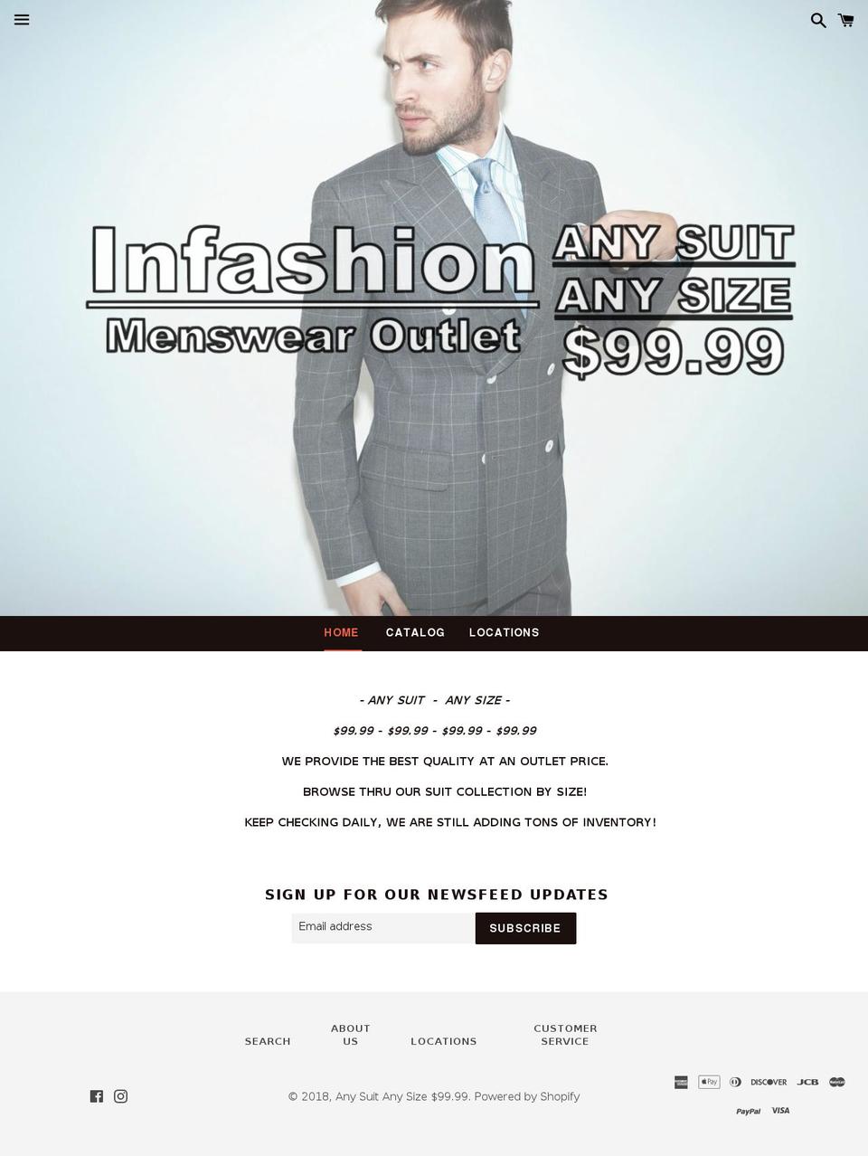 anysuitanysize9999.com shopify website screenshot