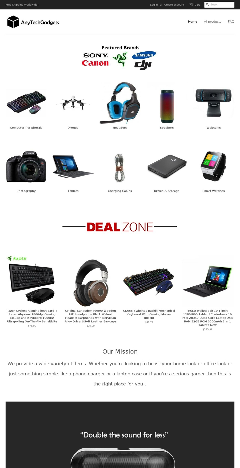 anytechgadget.com — Shopify storefront screenshot
