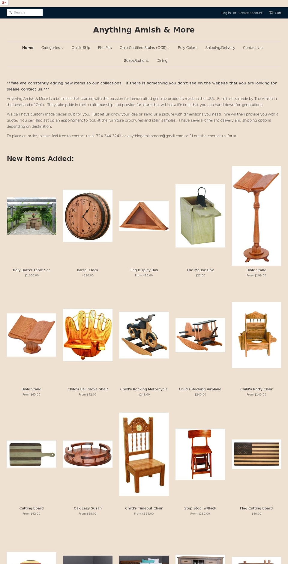 anythingamishandmore.com shopify website screenshot