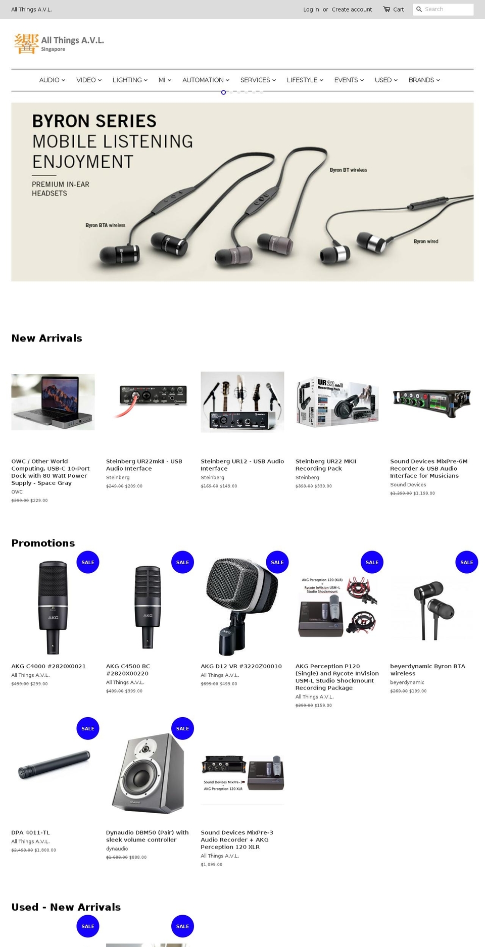 anythingavlstore.com — Shopify storefront screenshot