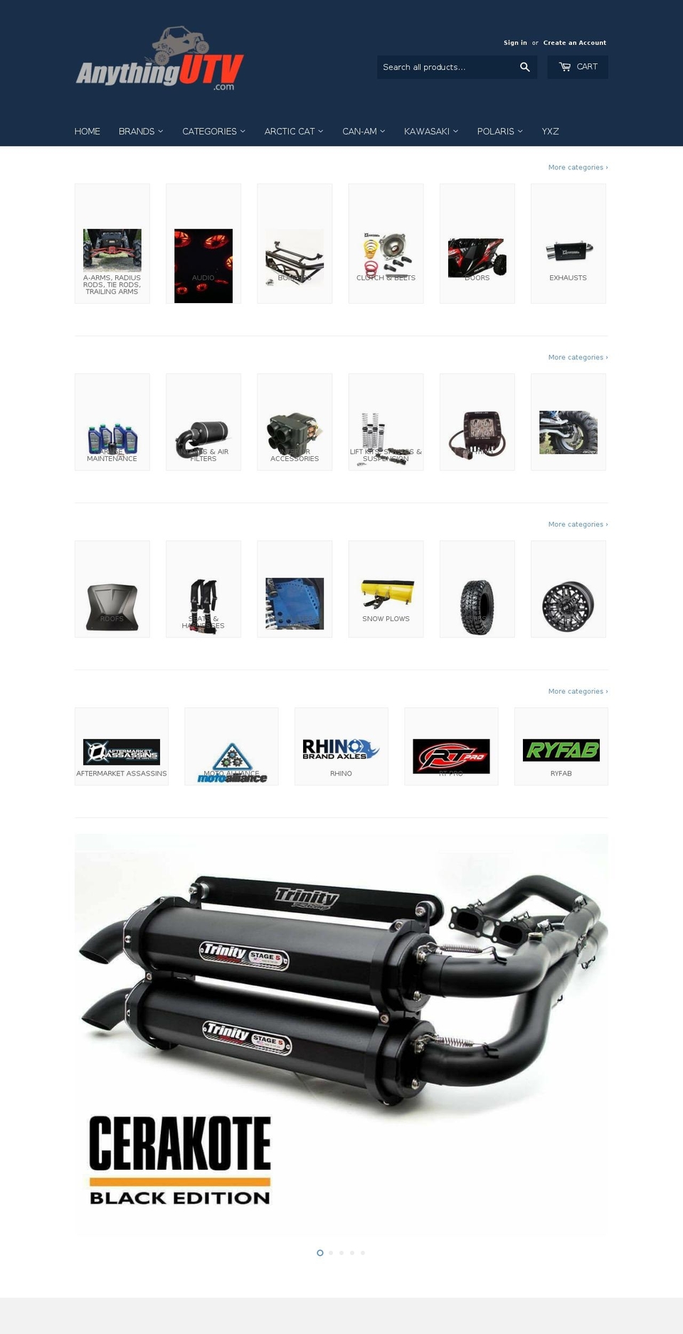 anythingutv.com — Shopify storefront screenshot