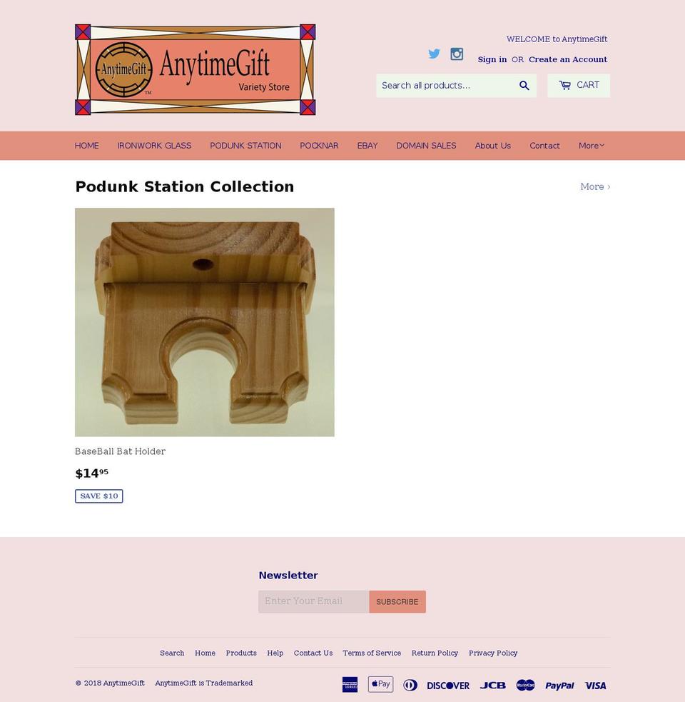 anytimegifts.net shopify website screenshot