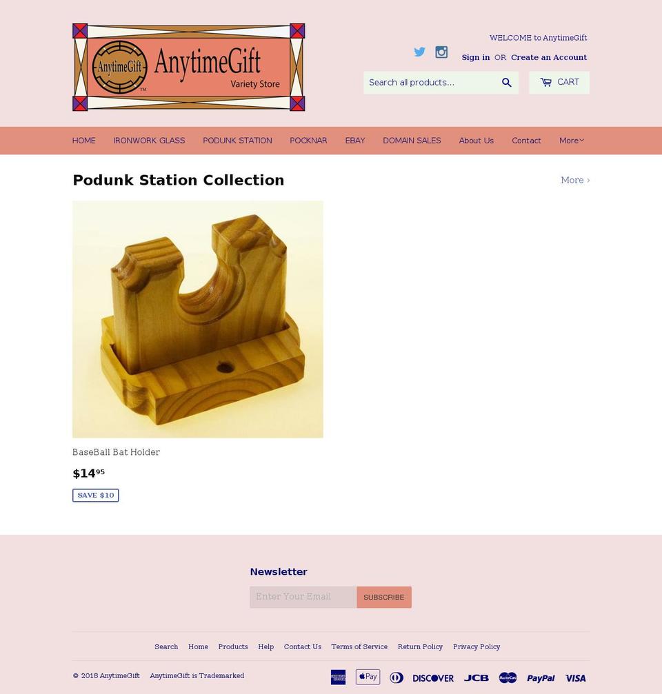 anytimegifts.us shopify website screenshot