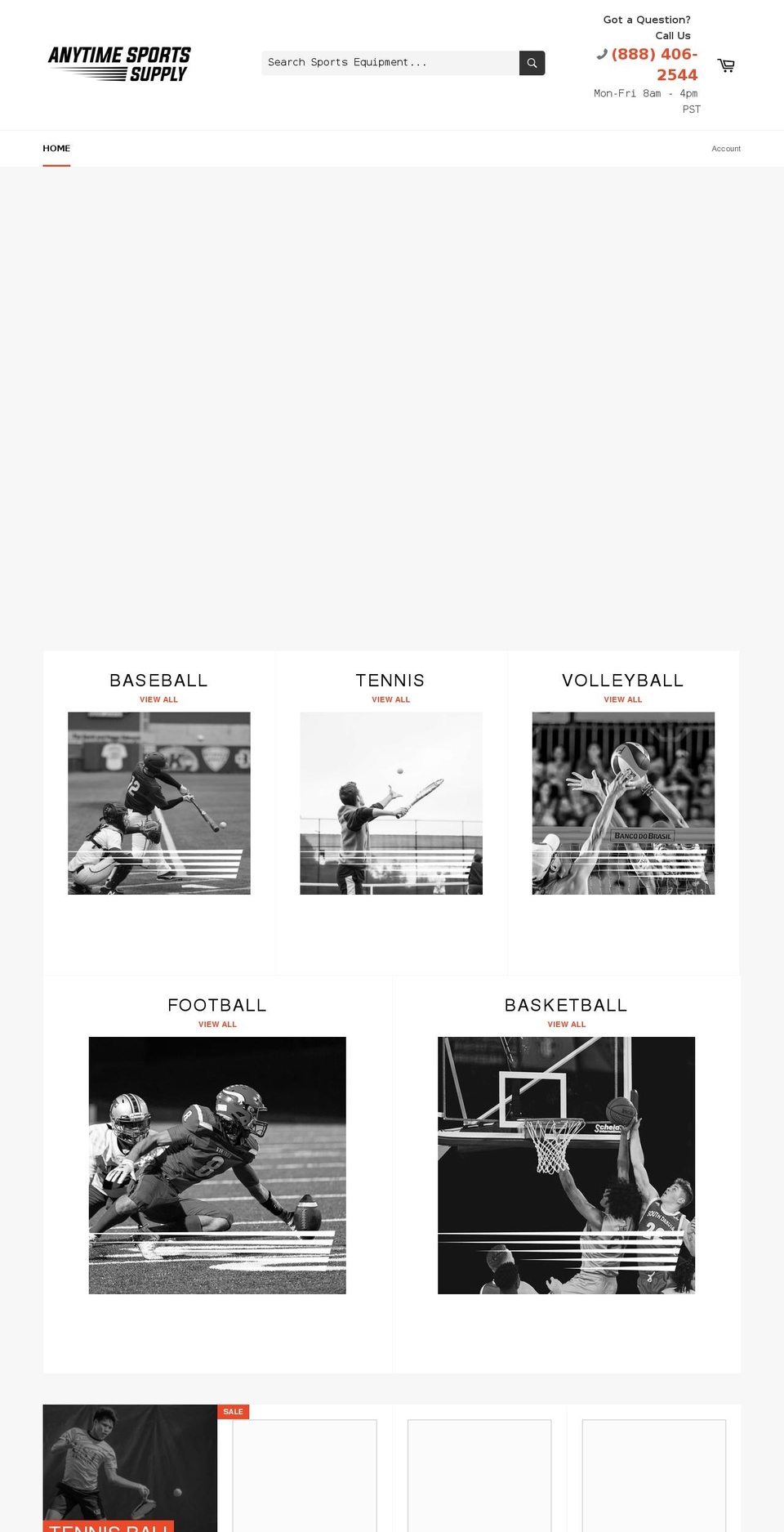 anytimesportssupply.com shopify website screenshot