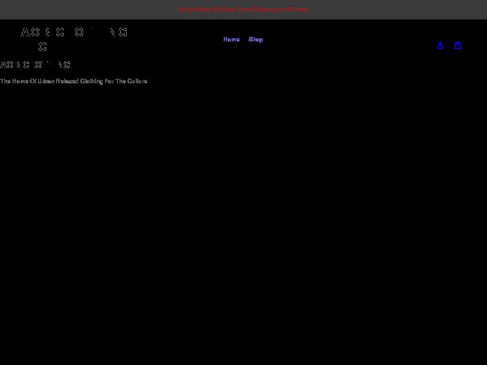 aobclo.com shopify website screenshot